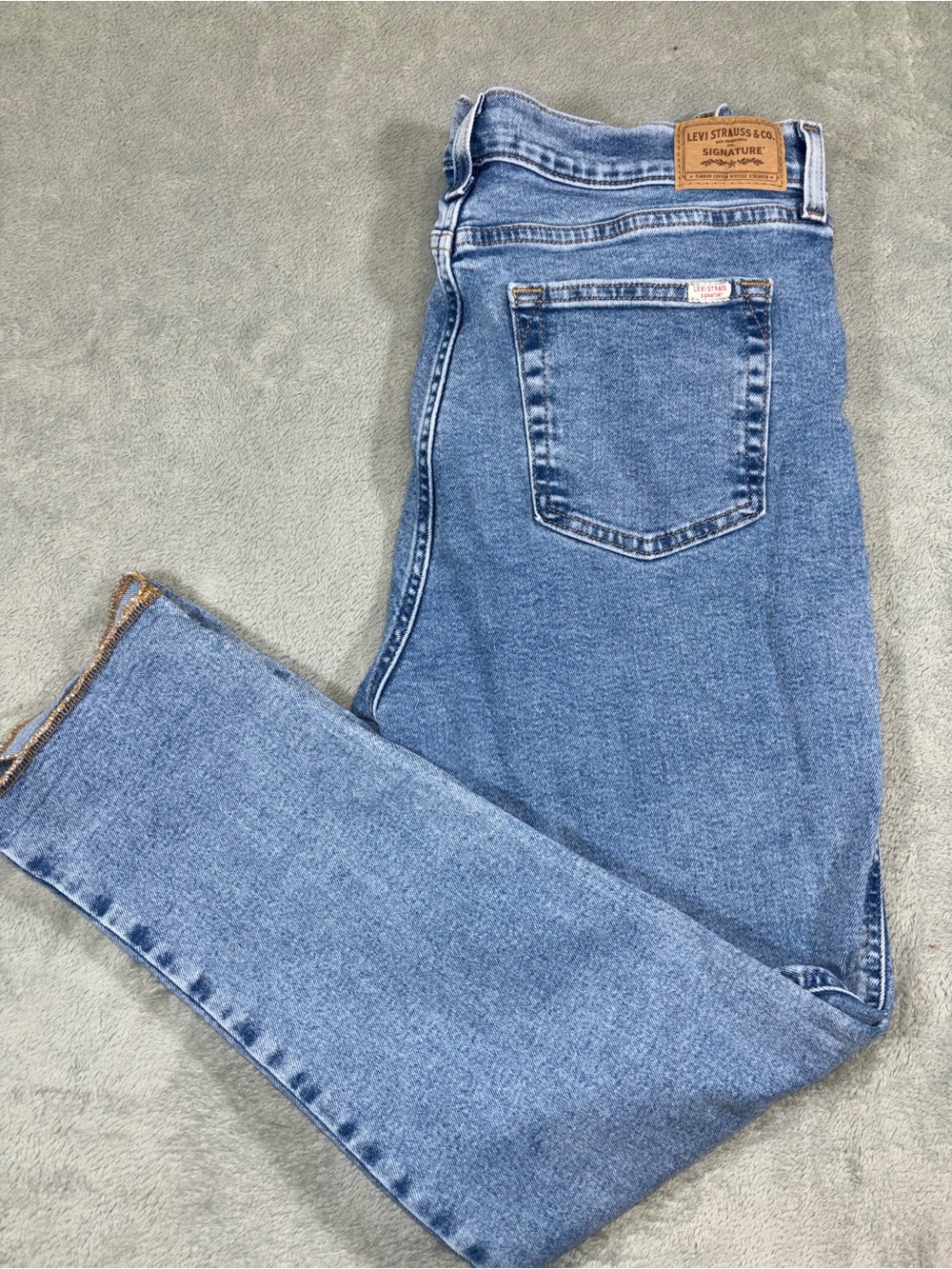 Heritage Mid Rise Boyfriend Jeans - Medium Wash - Size 8